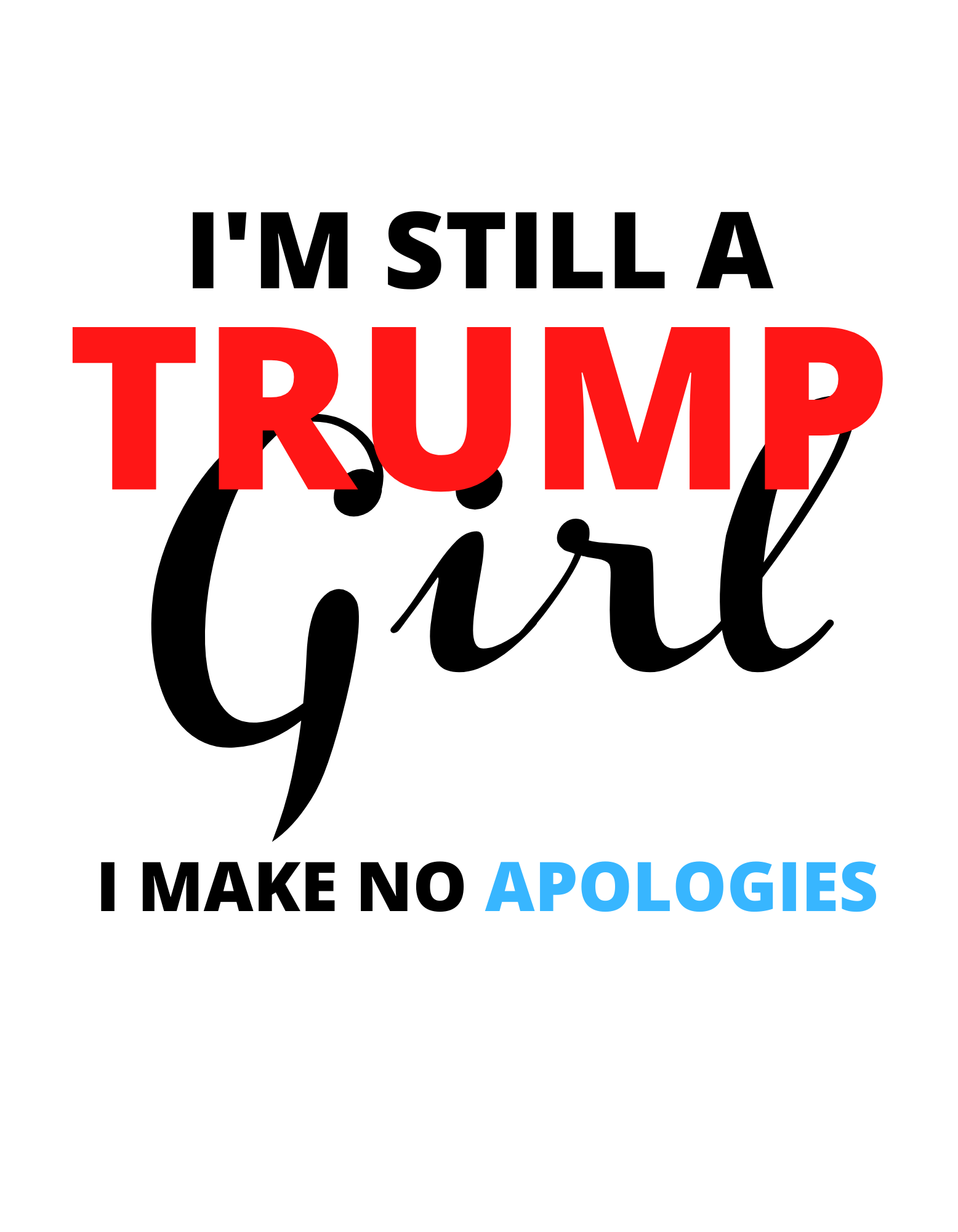 Trump Girl Klistermärke