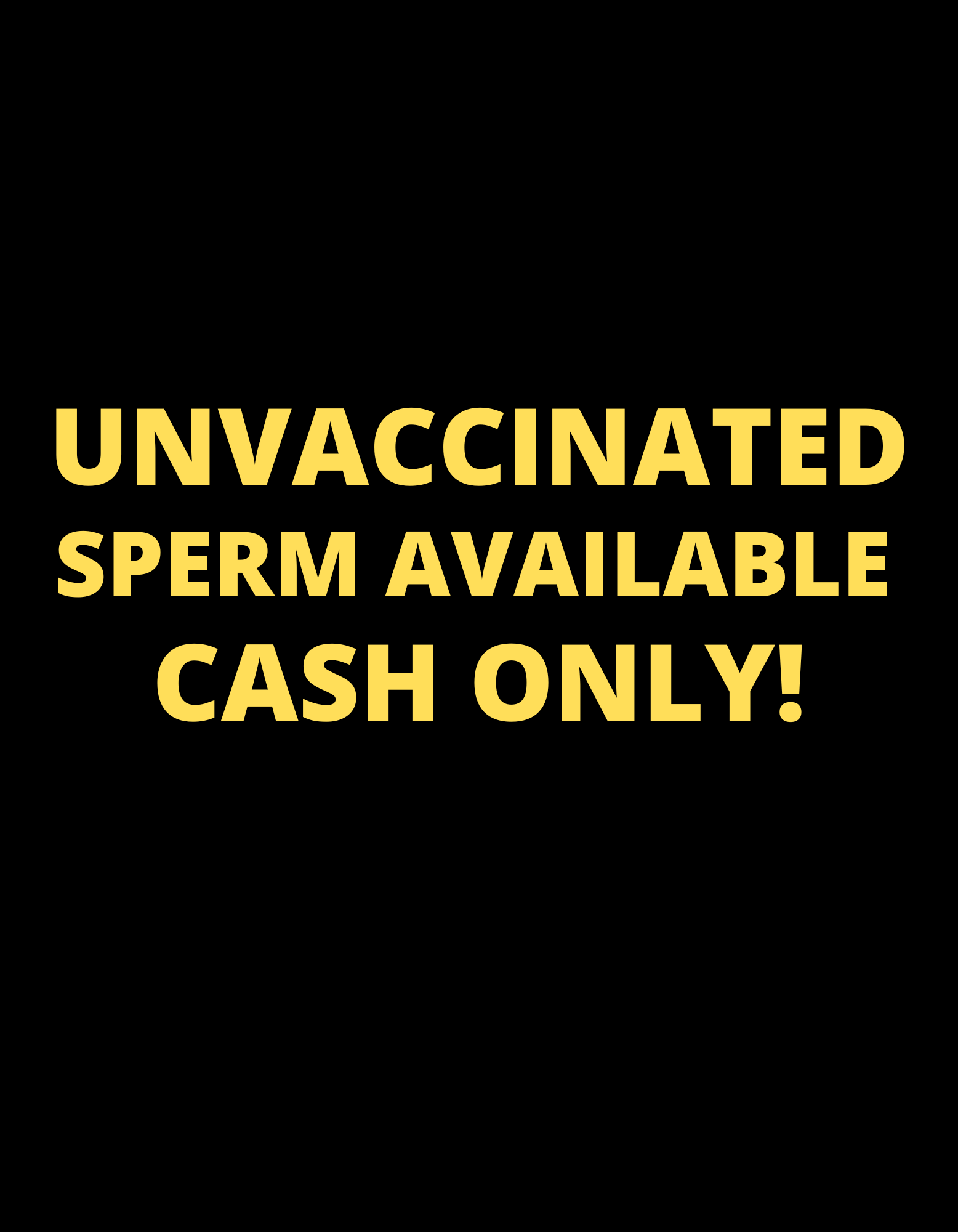 Unvaccinated Sperm Sticker