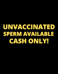 Unvaccinated Sperm  Klistermärke