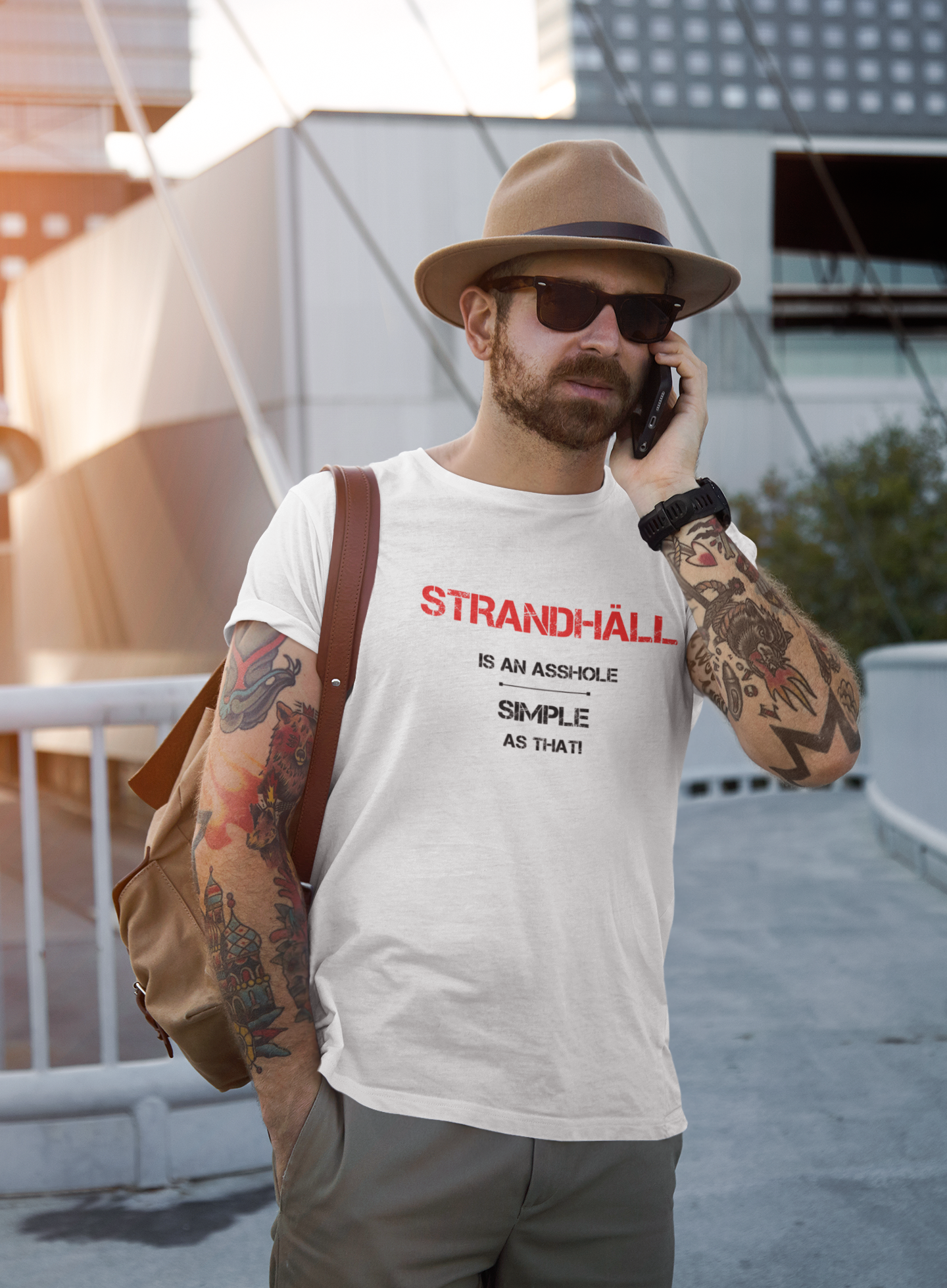 Strandhäll Is An Asshole T-Shirt Herr