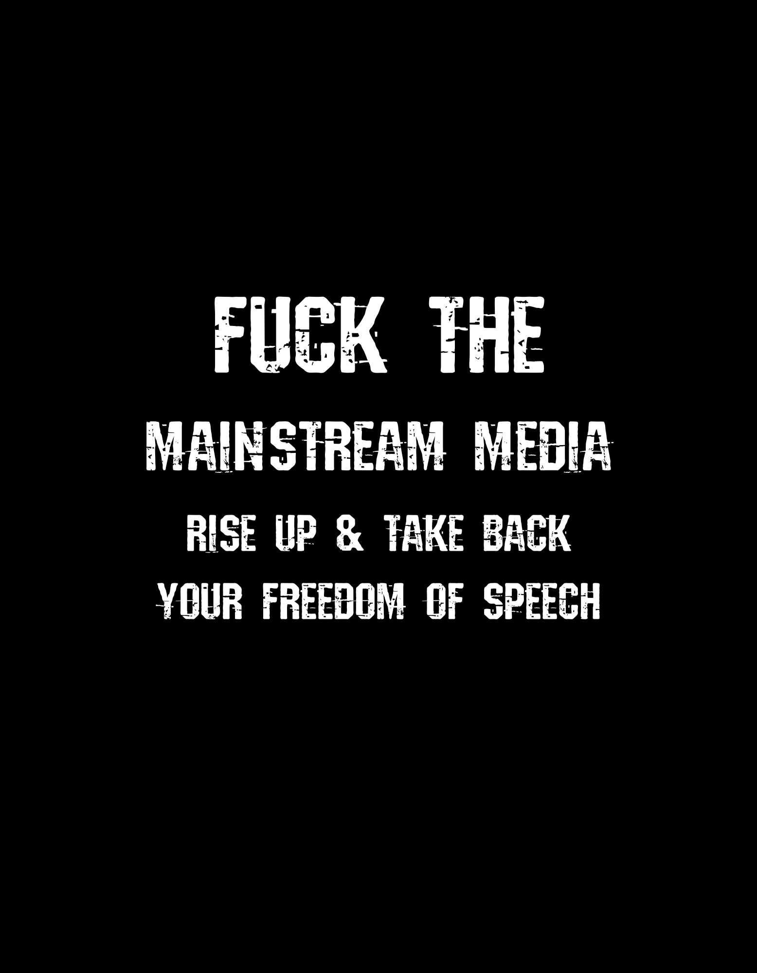 Fuck The Mainstream Media Sticker