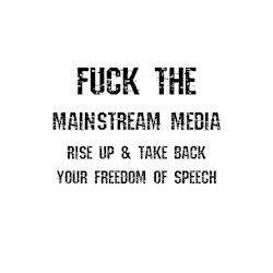 Fuck The Mainstream Media Klistermärke