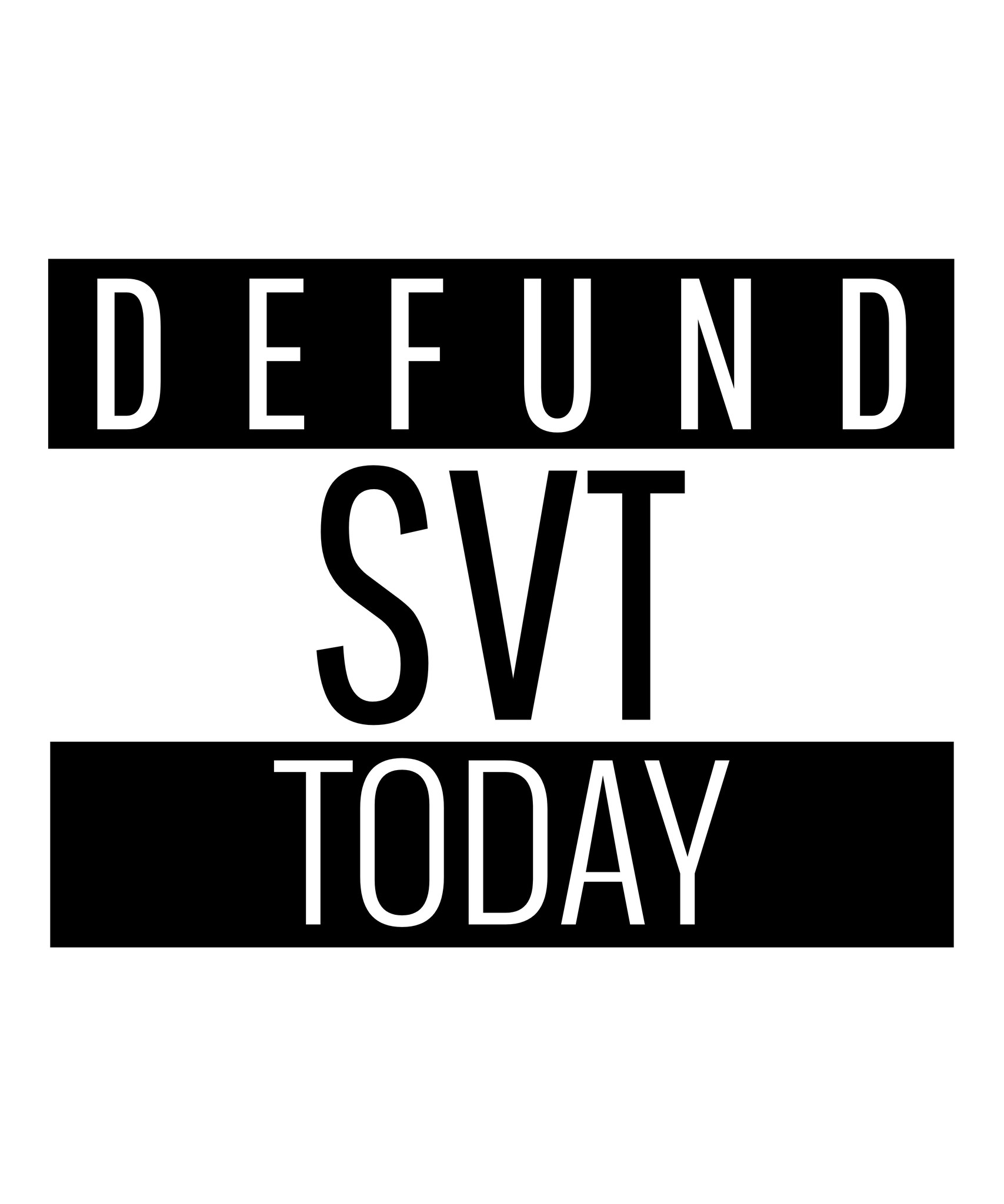 Defund SVT Today Sticker