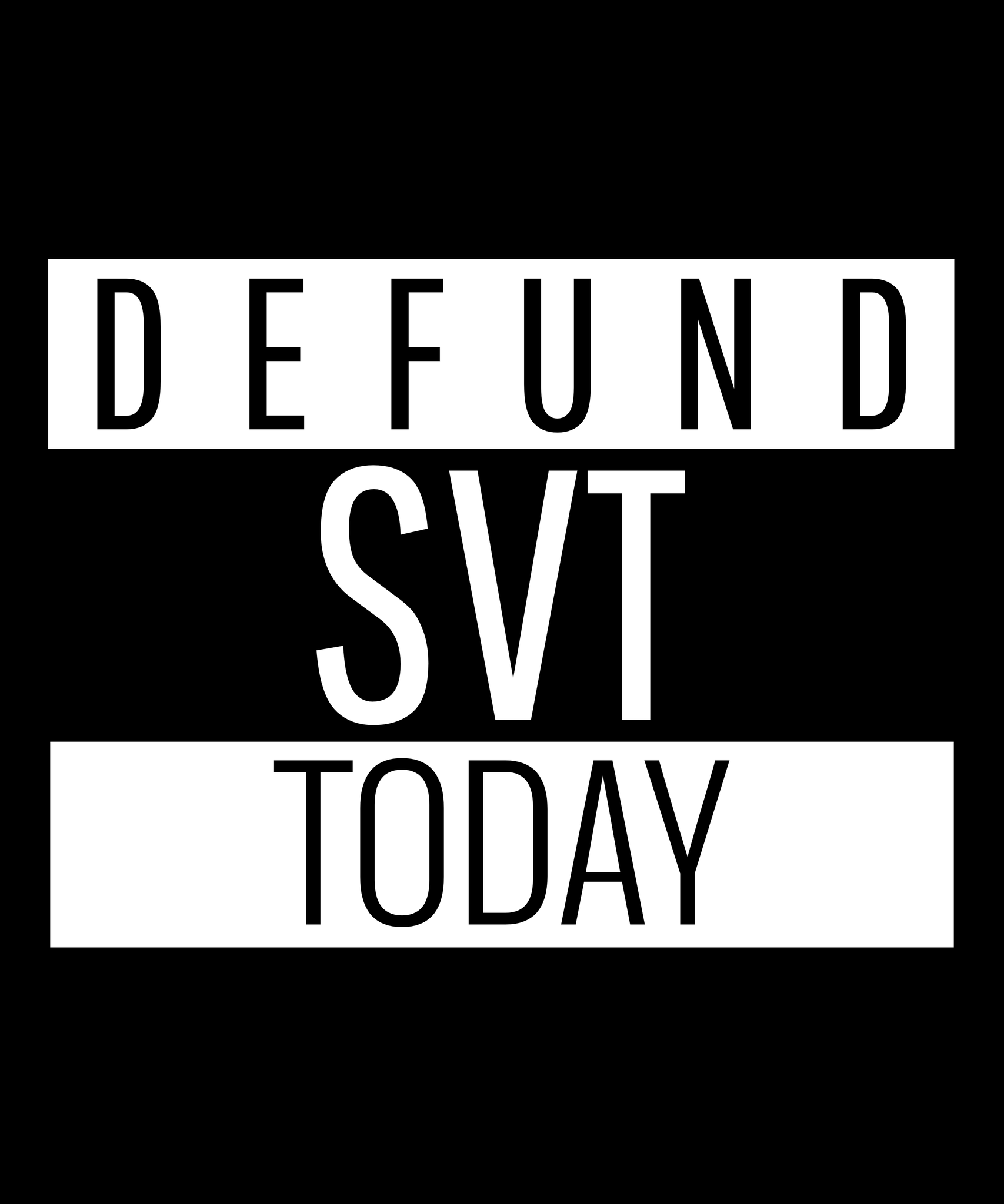 Defund SVT Today Sticker