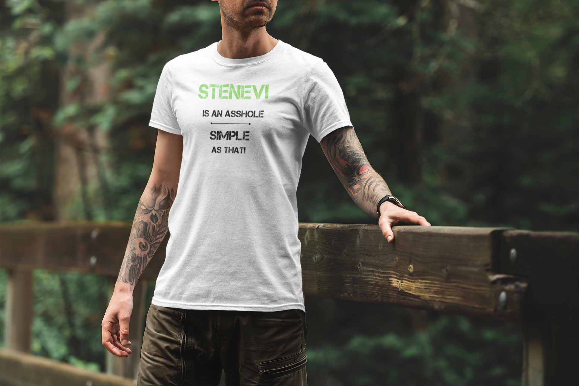 Stenevi Is An Asshole T-Shirt Herr