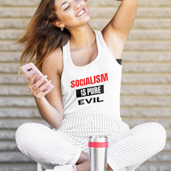 Socialism Is Pure Evil Tank Top Dam