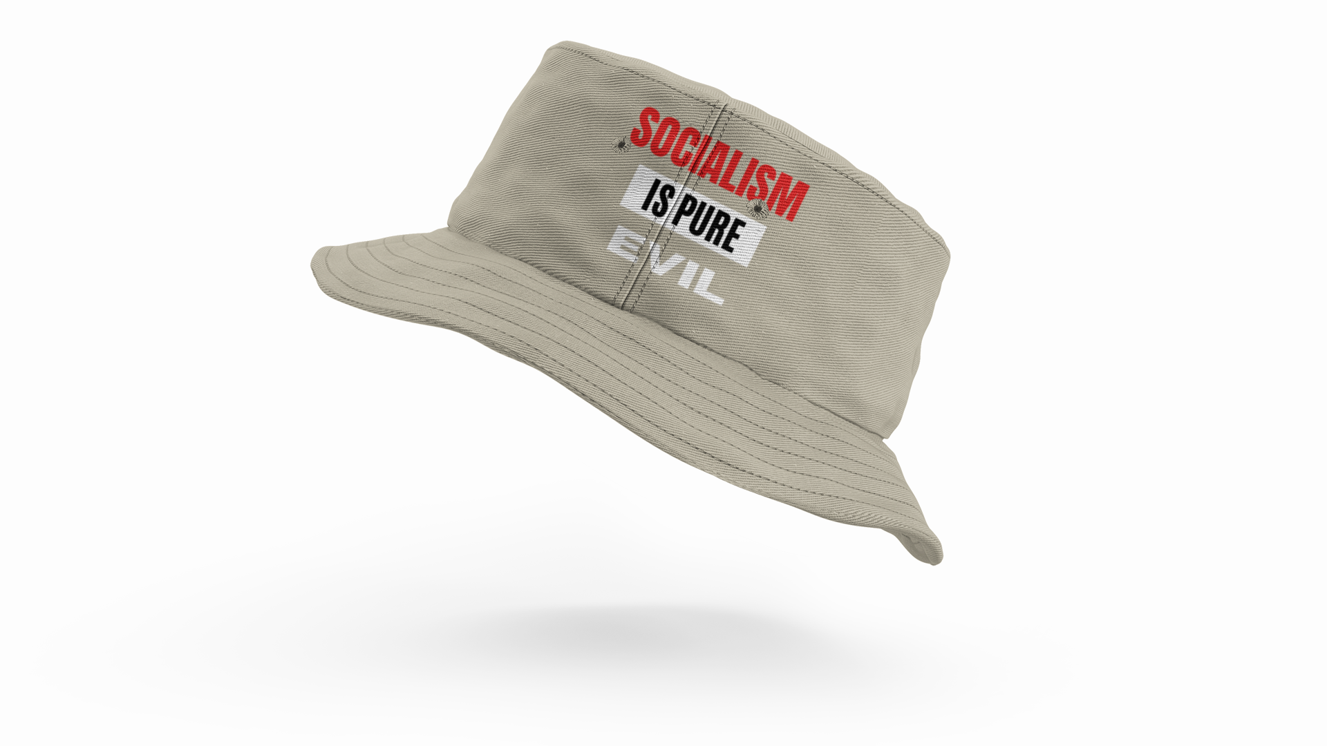 Socialism Is Pure Evil Bucket Hat