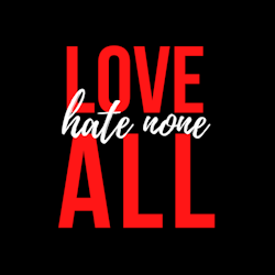 Love All Hate None Klistermärke