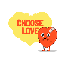 Choose Love Klistermärke