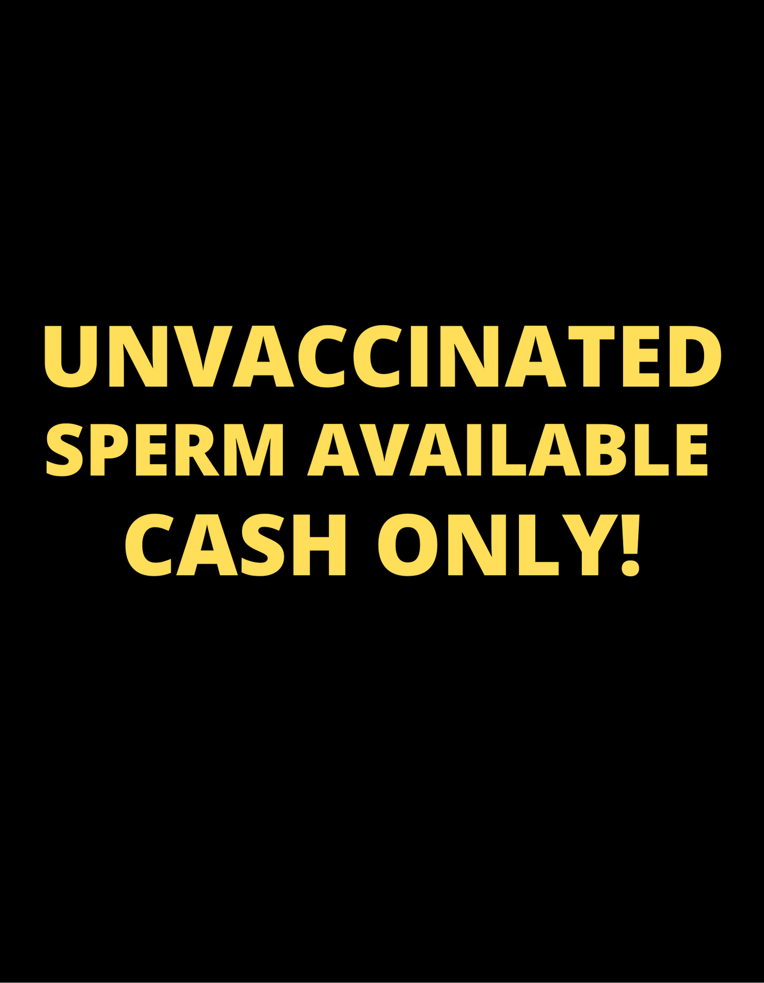 Unvaccinated Sperm Sticker