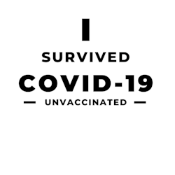 I Survid Covid-19 Klistermärke