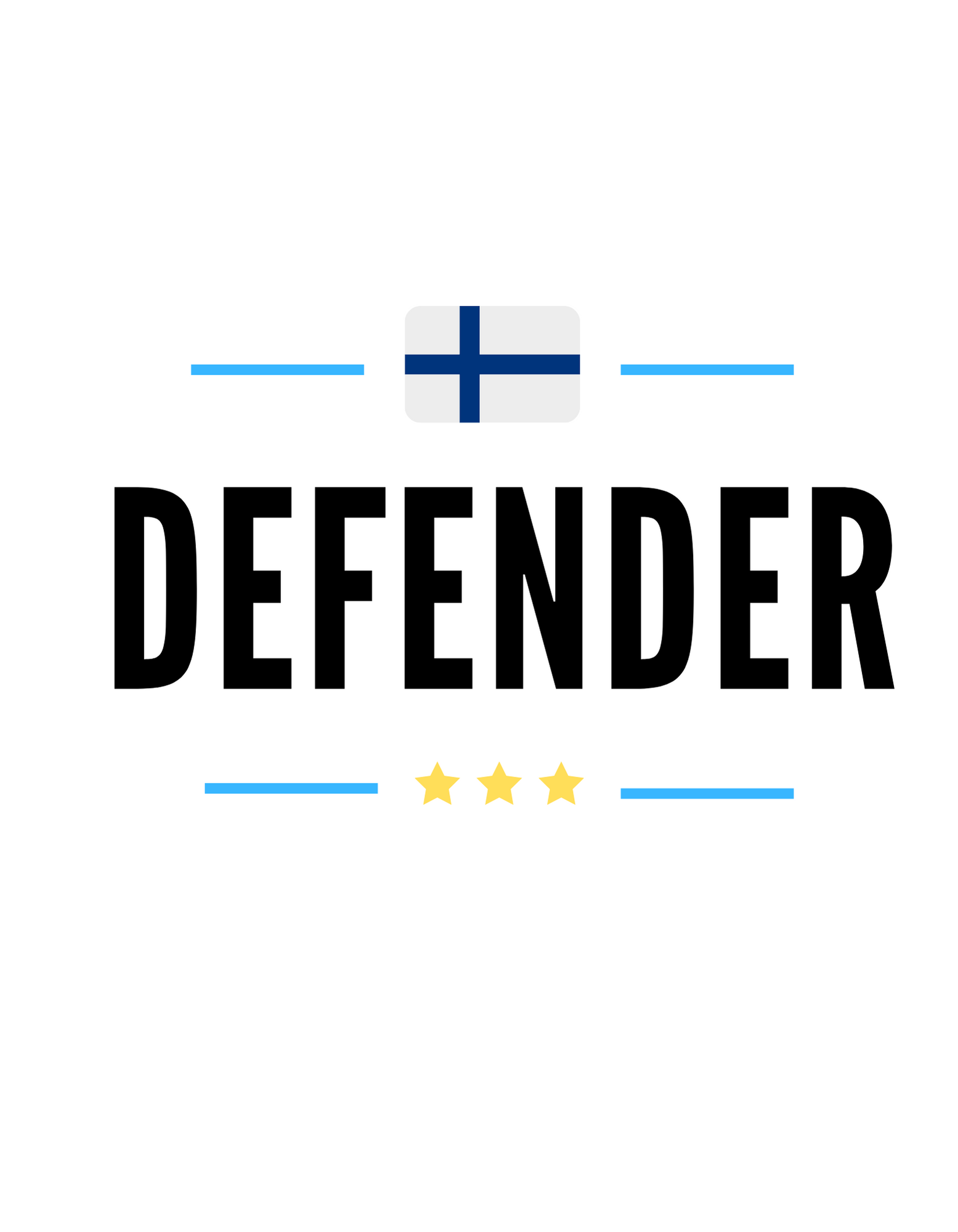 Finland Defender Klistermärke