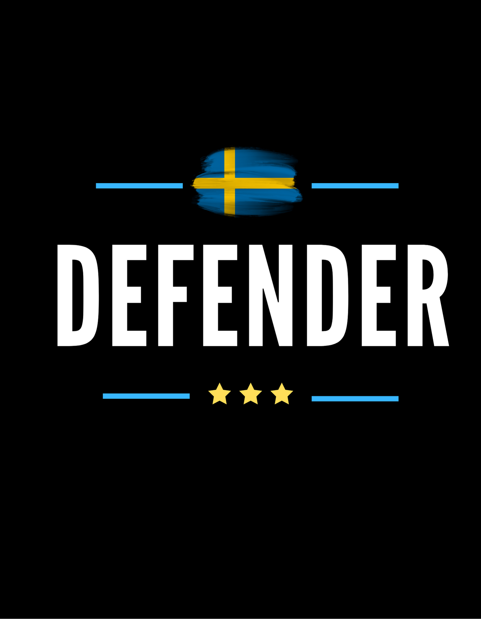 Sweden Defender Klistermärke