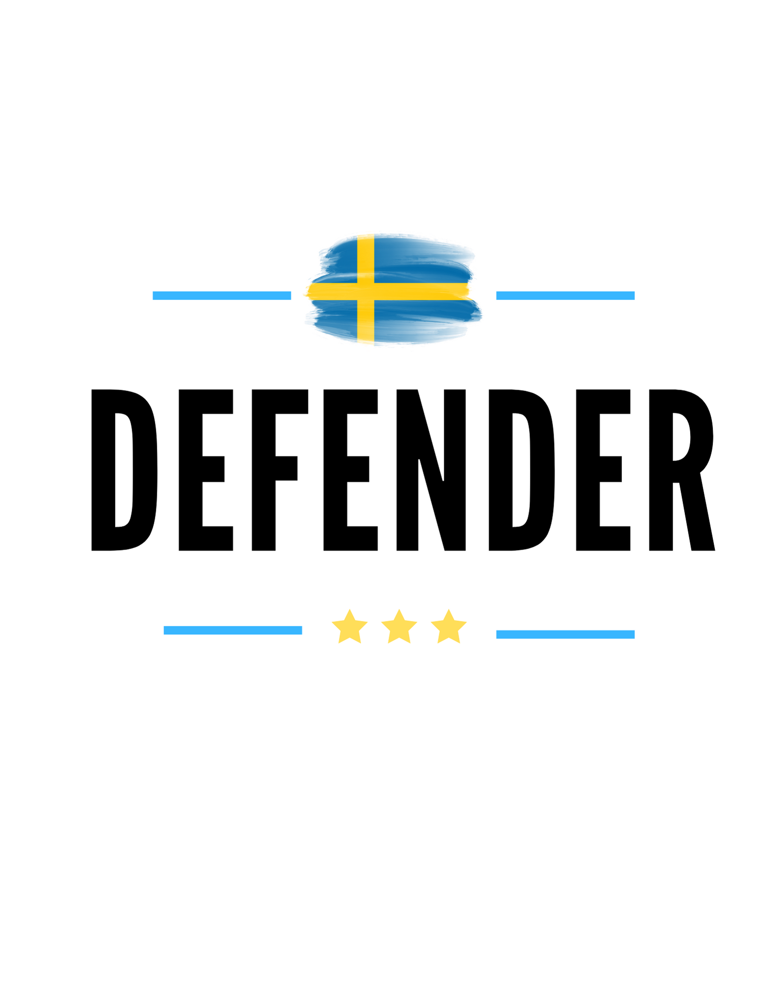 Sweden Defender Klistermärke