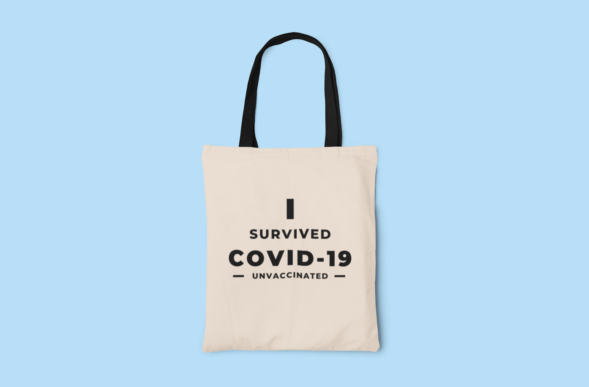 I Survived Covid-19 Tygkasse