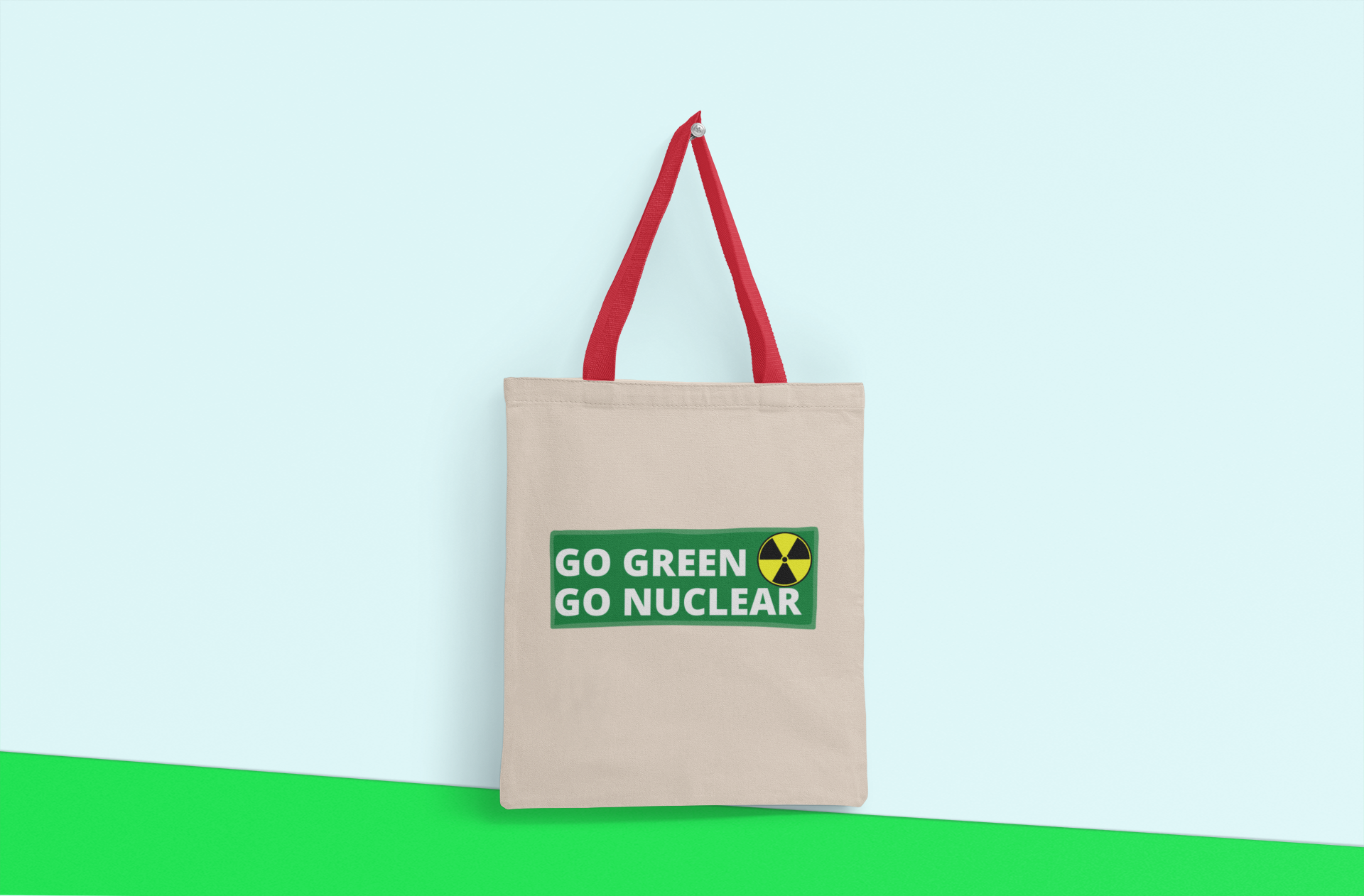 Go Green Go Nuclear Tote Bag