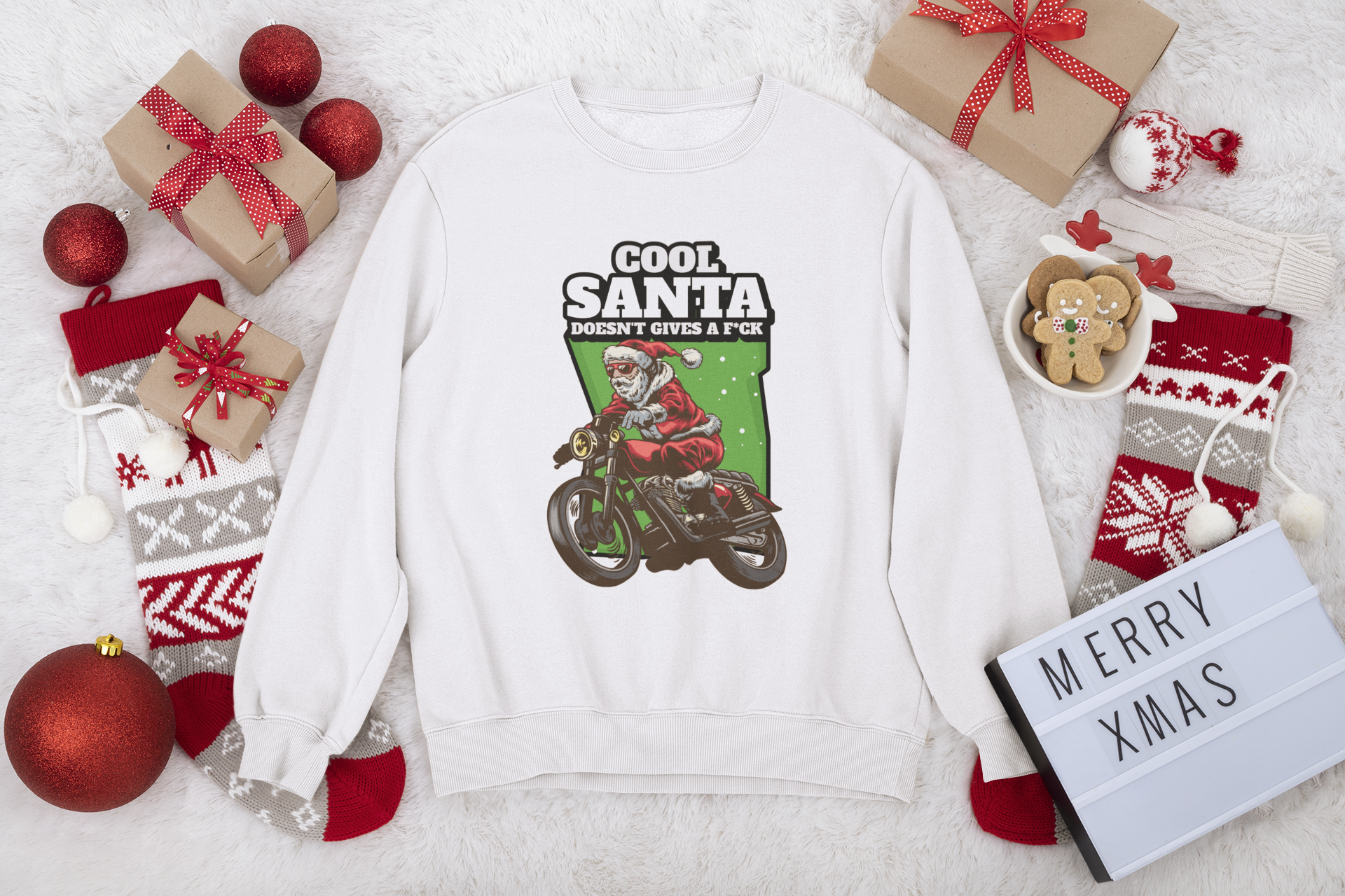 Cool Santa Sweatshirt Unisex