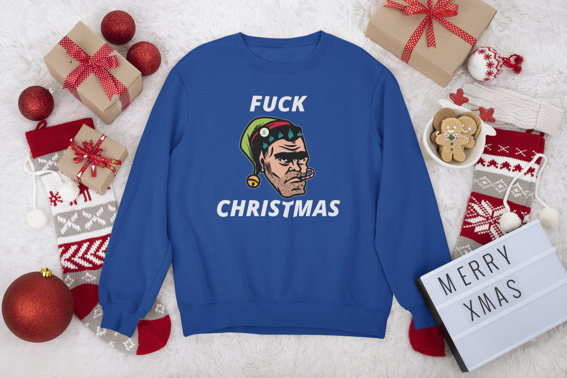 F#ck Christmas Sweatshirt Unisex