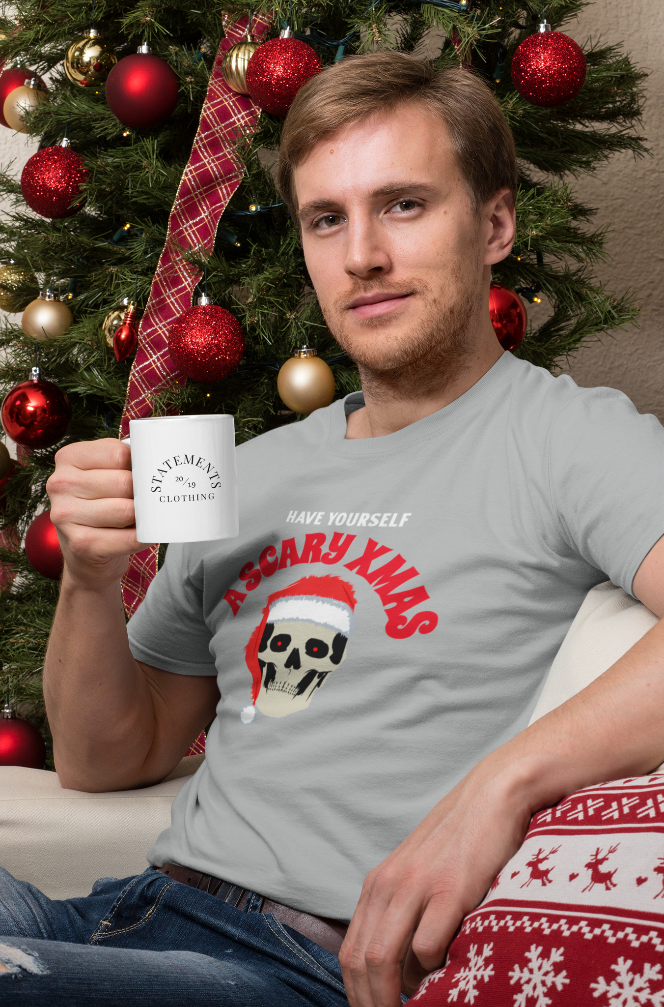 Scary Xmas T-Shirt Herr