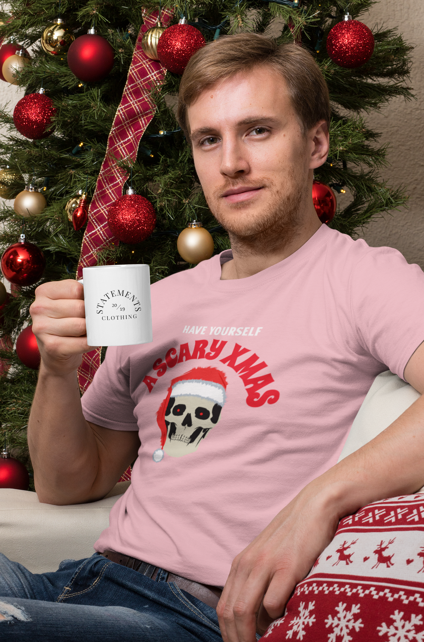 Scary Xmas T-Shirt Herr