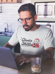Santa Saw Your Instagram T-Shirt Herr