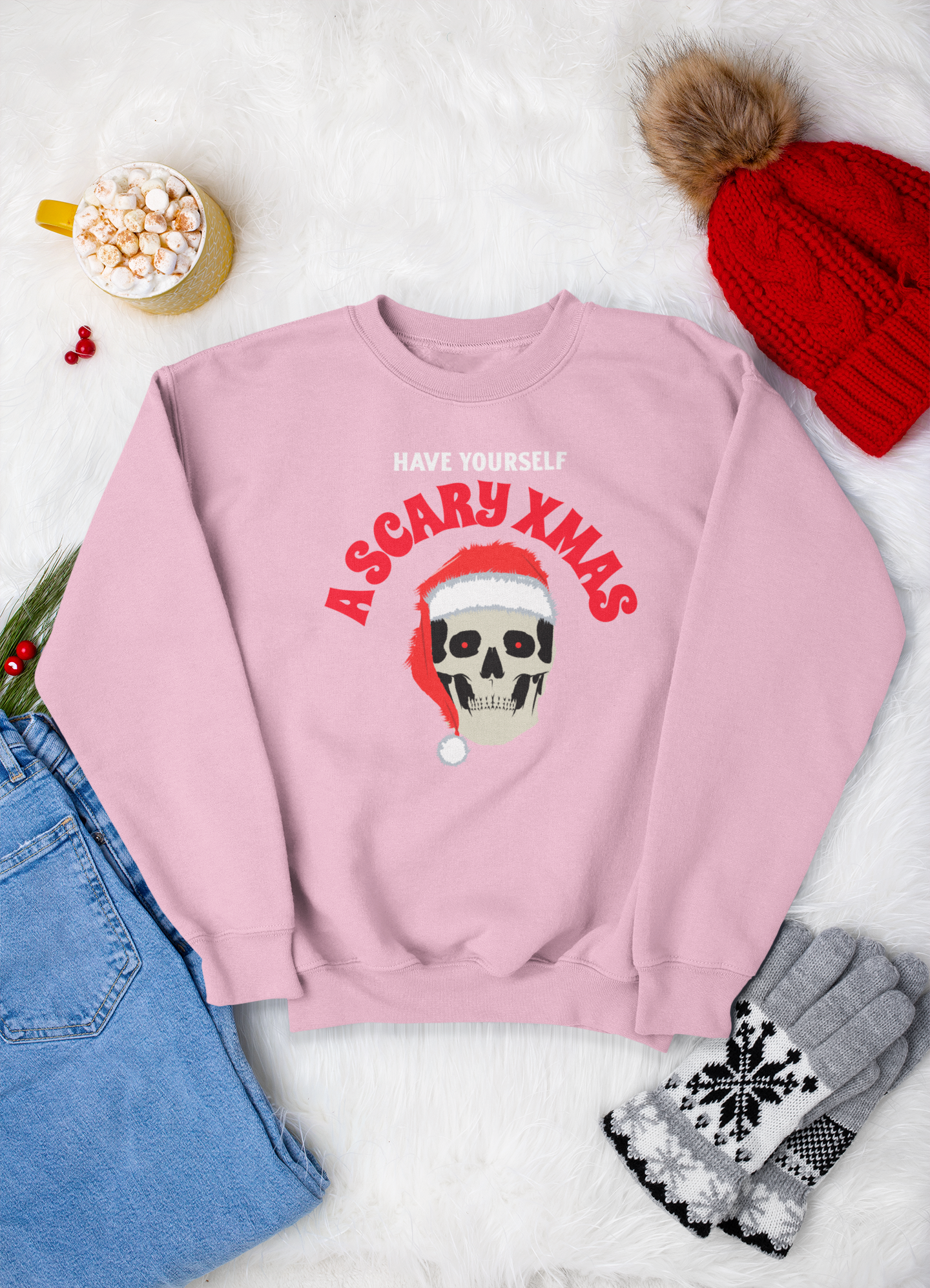 Scary Christmas Sweatshirt Unisex