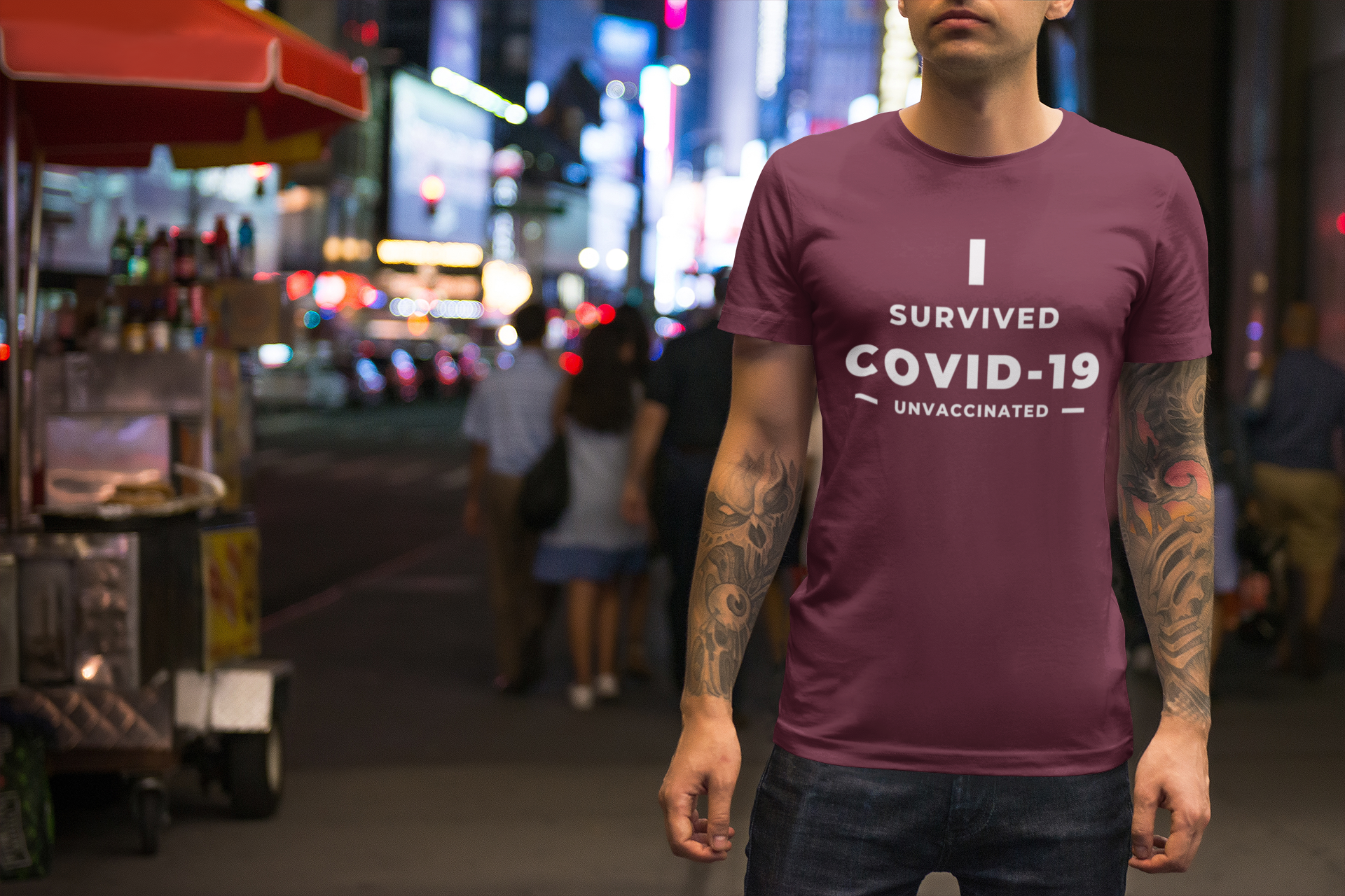 I Survived Covid-19 T-Shirt Men
