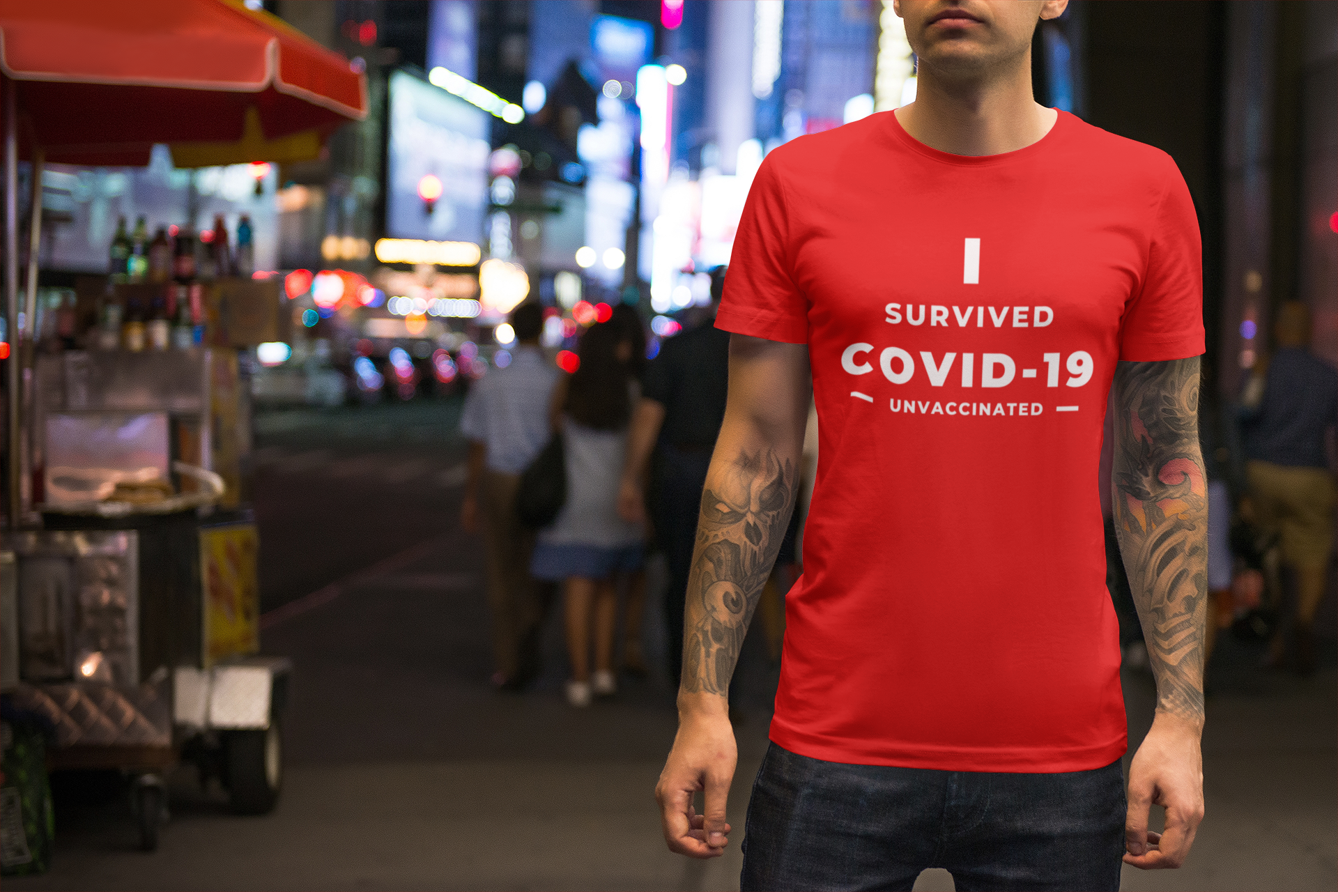 I Survived Covid-19  T-Shirt Herr