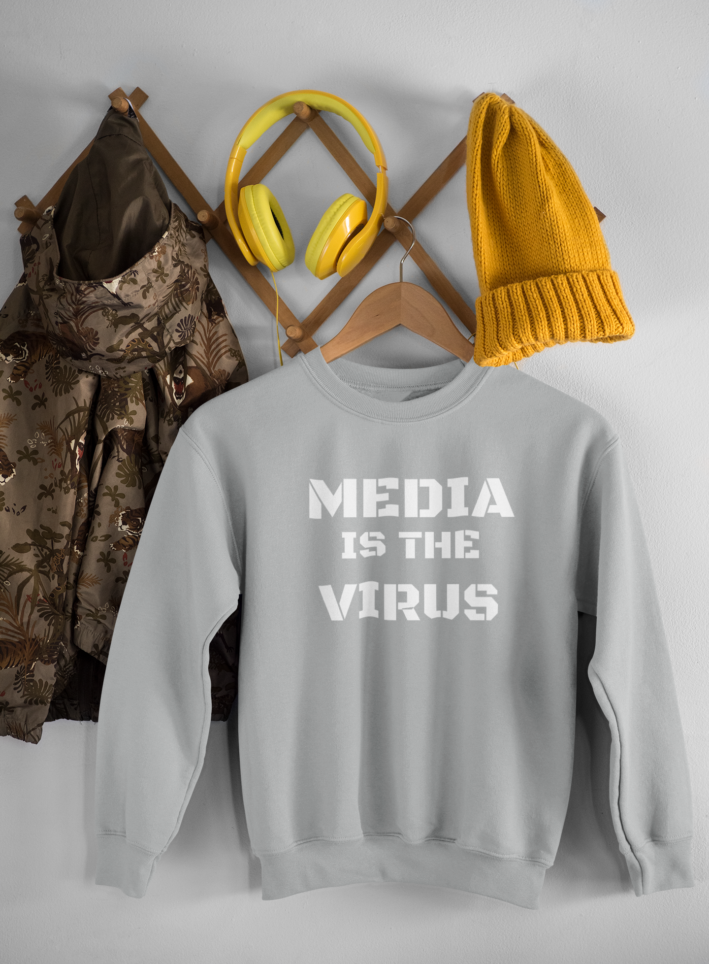 Media Is The Virus Sweatshirt Unisex