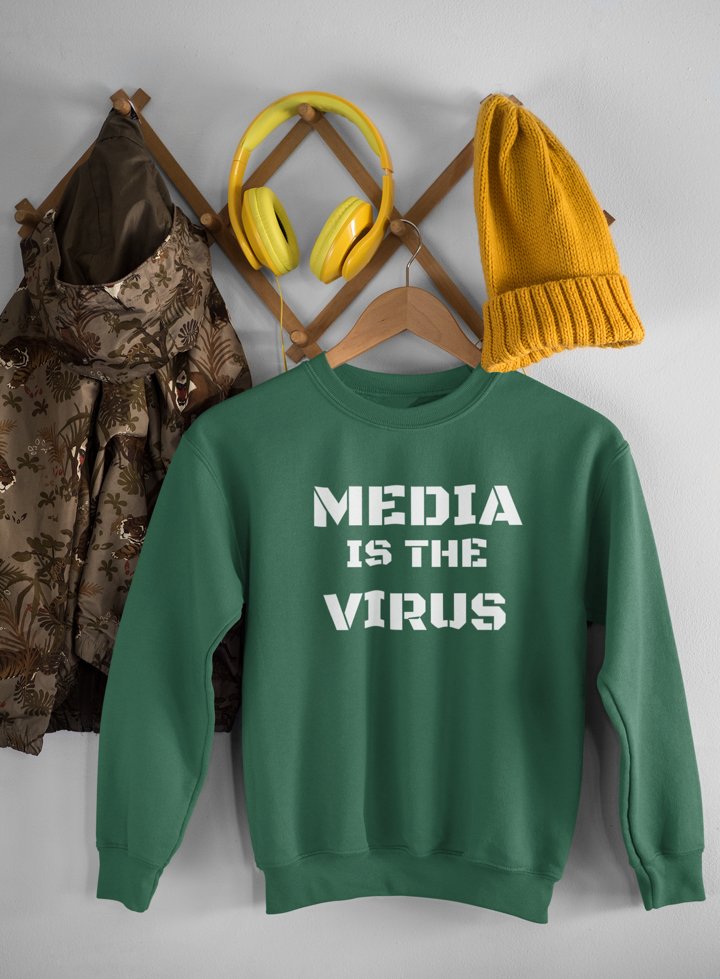 Media Is The Virus Sweatshirt Unisex