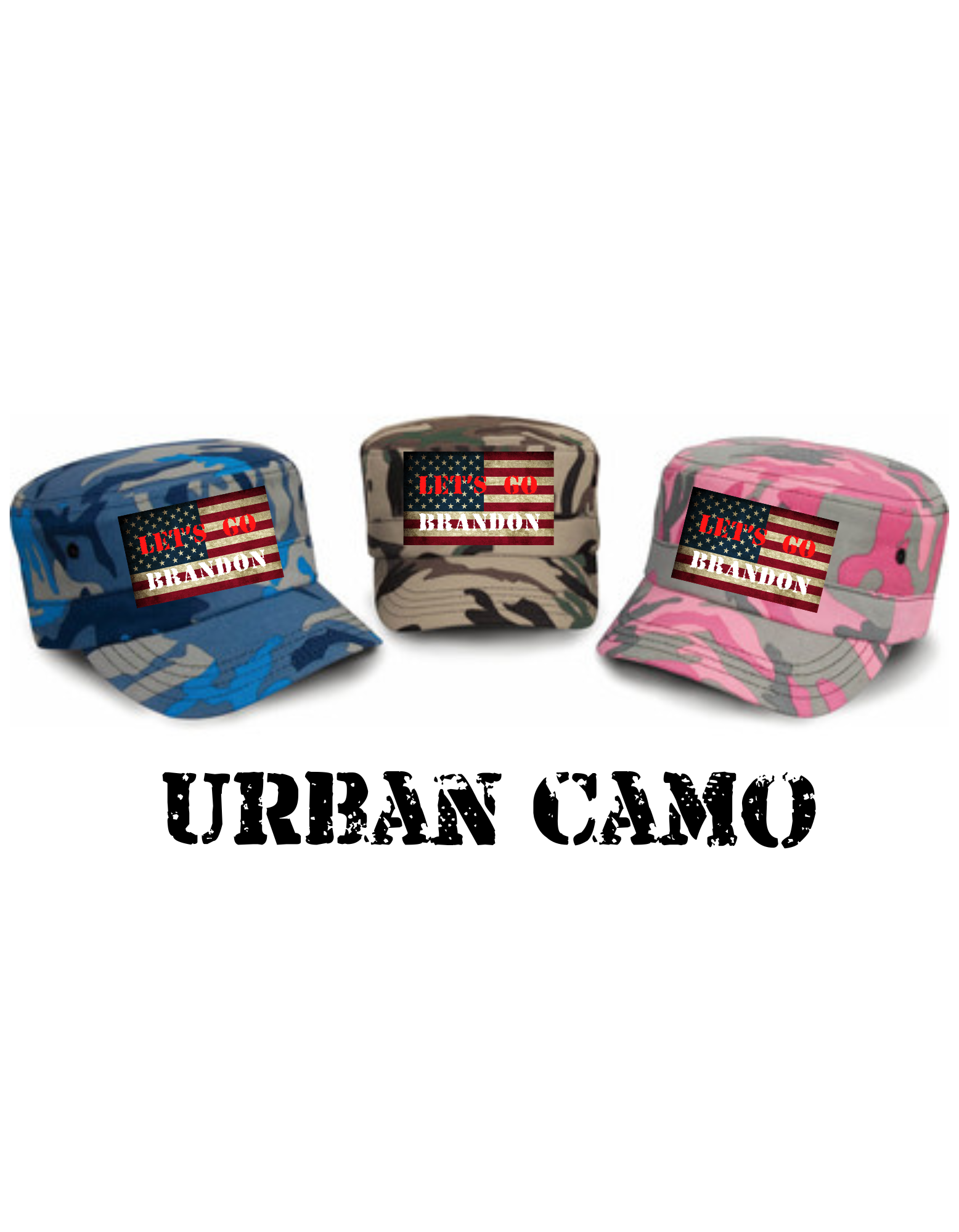 Let's Go Brandon  Urban Camo Cap