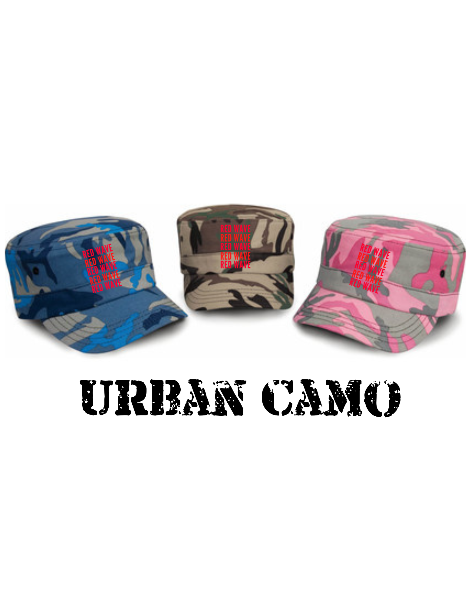 Red Wave Urban Camo Cap