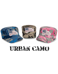US Flag Urban Camo Cap