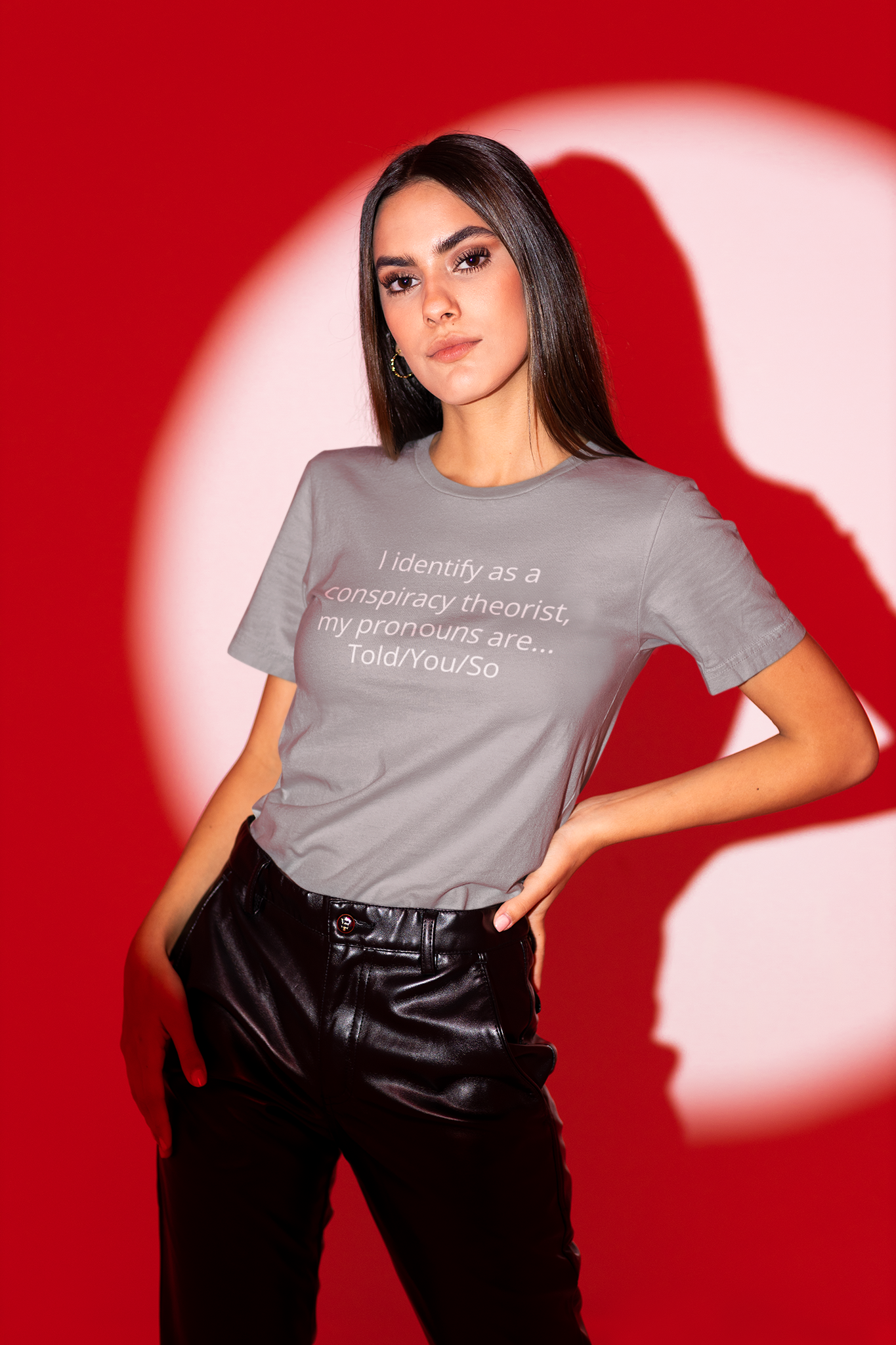 I Identify As A Conspiracy Theorist, My Pronouns are...Told/You/So - T-Shirt Dam/Women Ladyfit