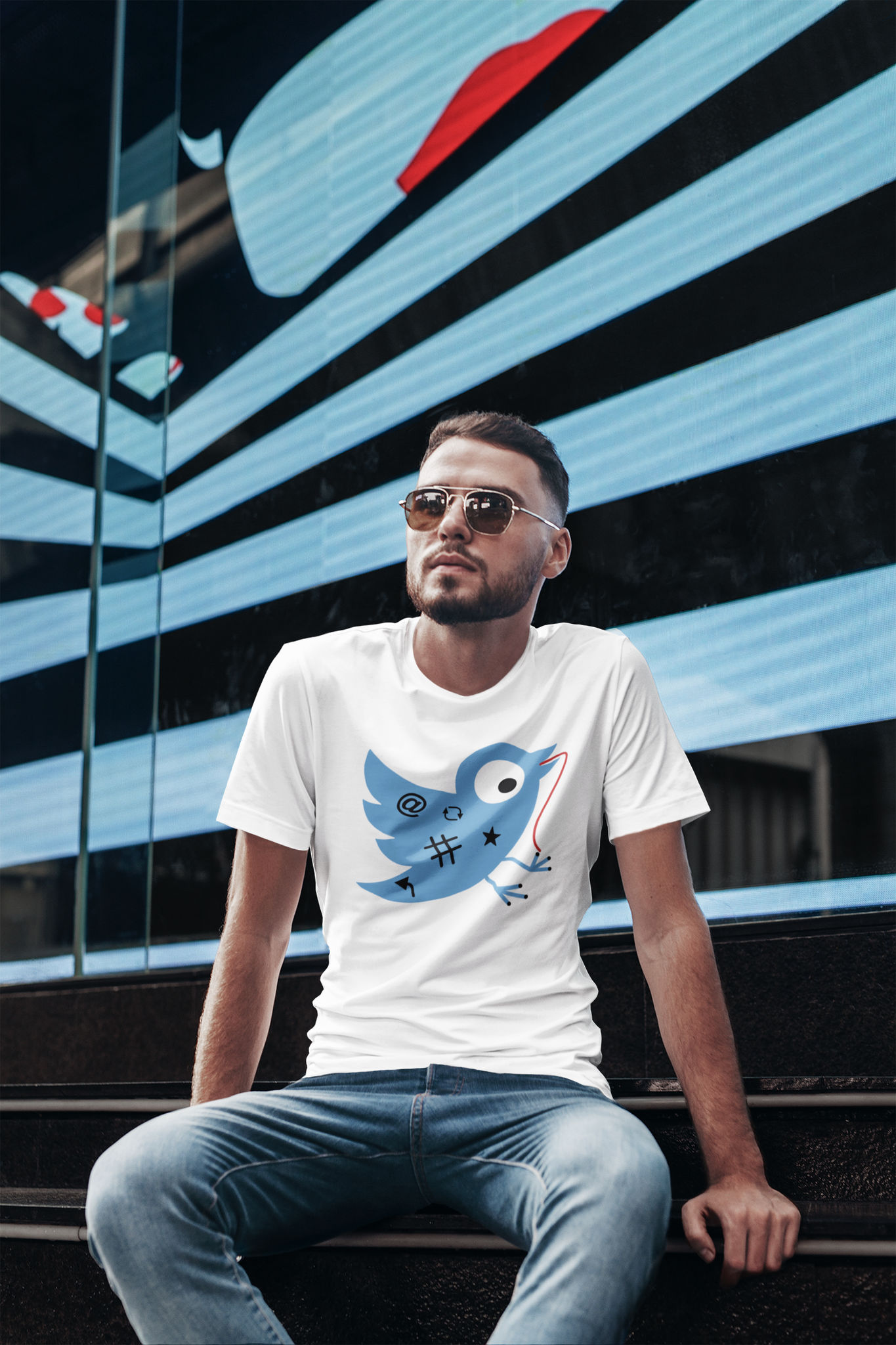 Twitter Birdie Recovery T-Shirt Herr