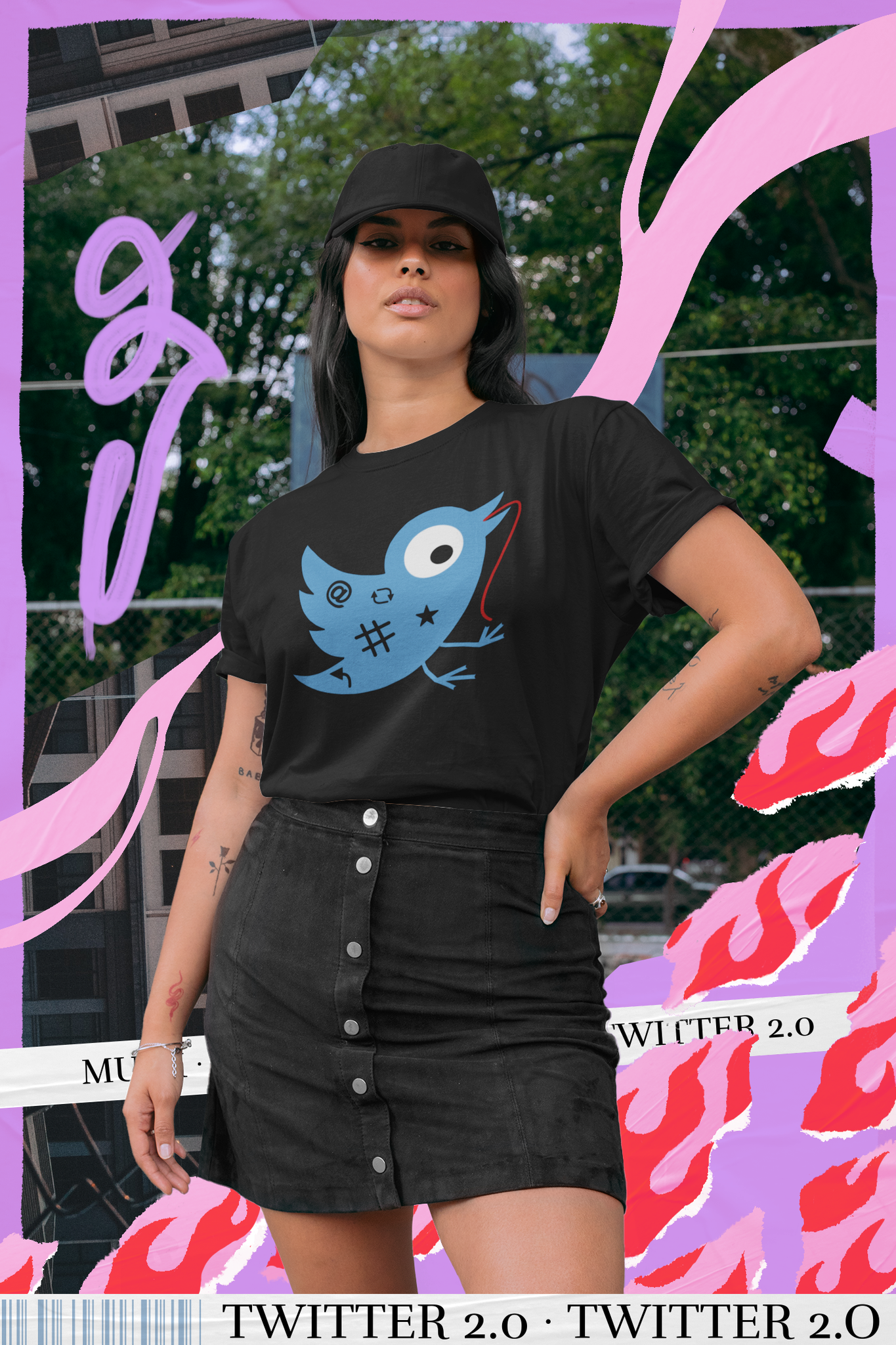 Twitter Birdie Recovery  T-Shirt  Dam