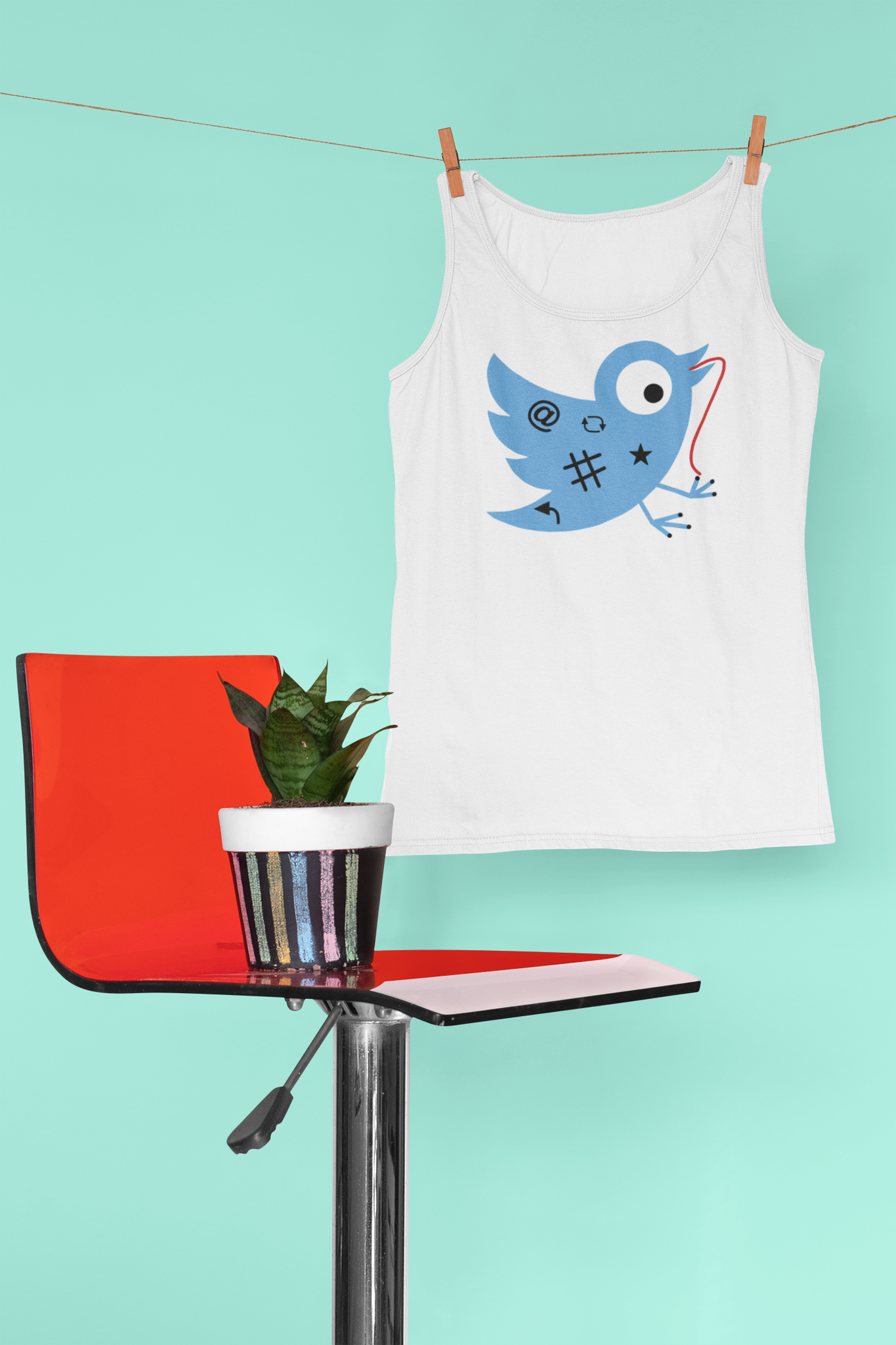 Twitter Birdie Recovery Tank Top Men