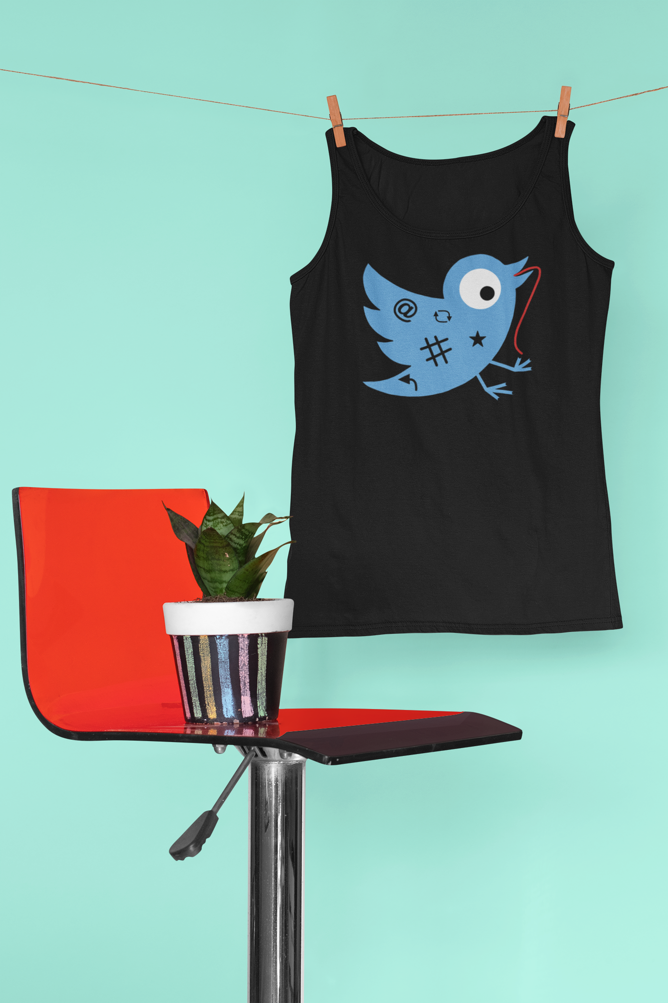 Twitter Birdie Recovery Tank Top Herr