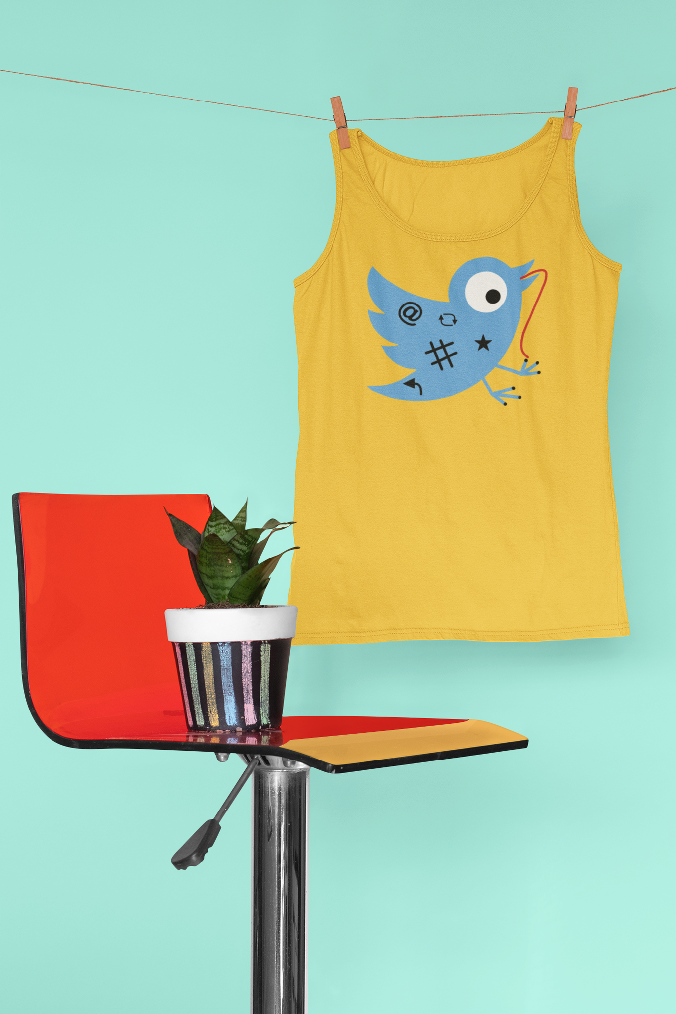 Twitter Birdie Recovery Tank Top Herr