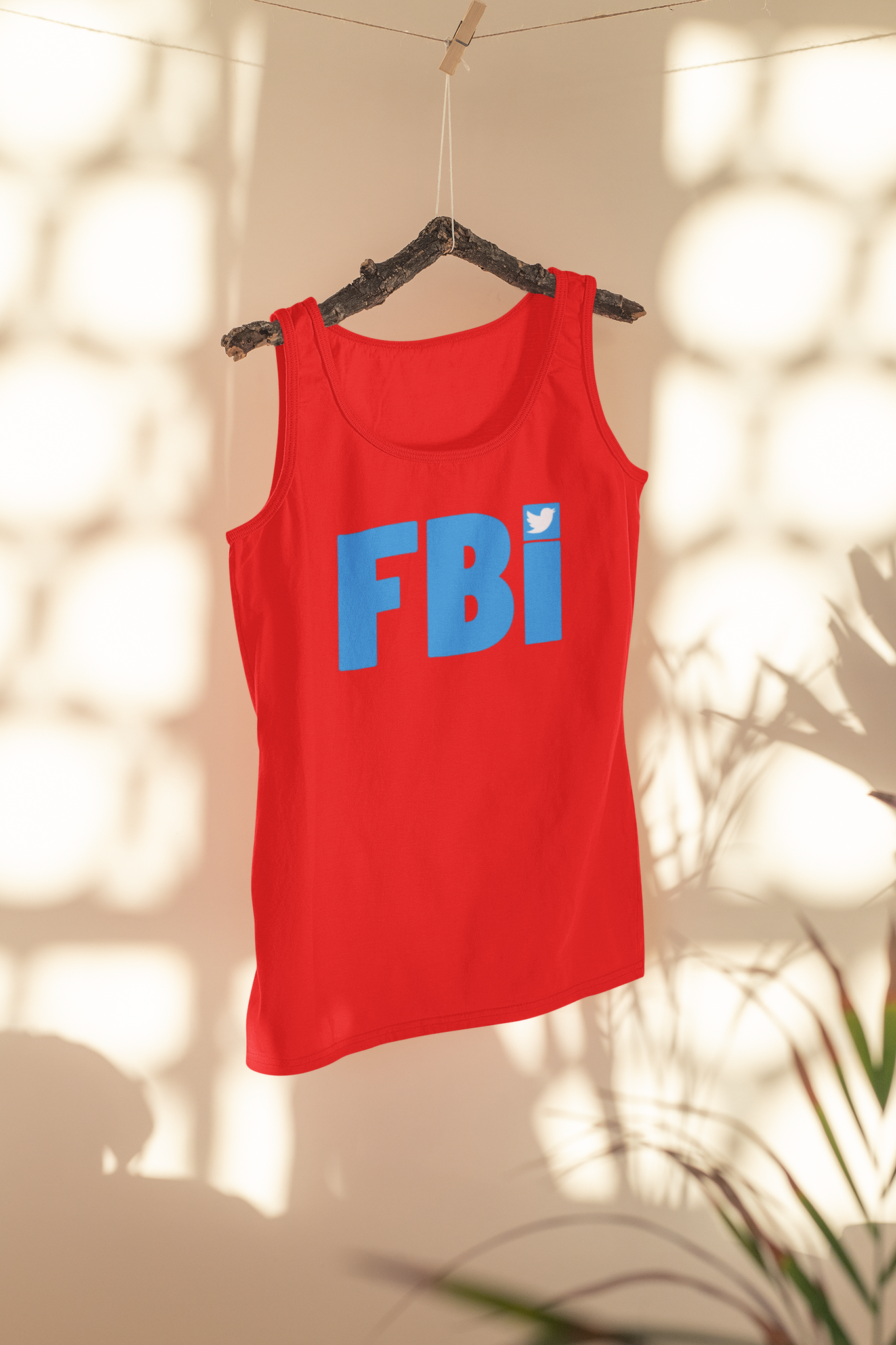 FBI Twitter Tank Top Men