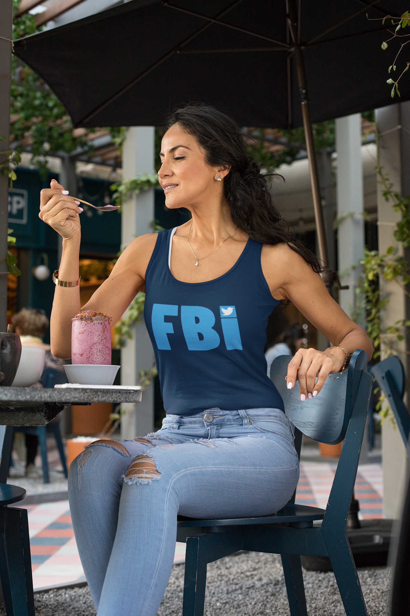 FBI Twitter Tank Top Dam