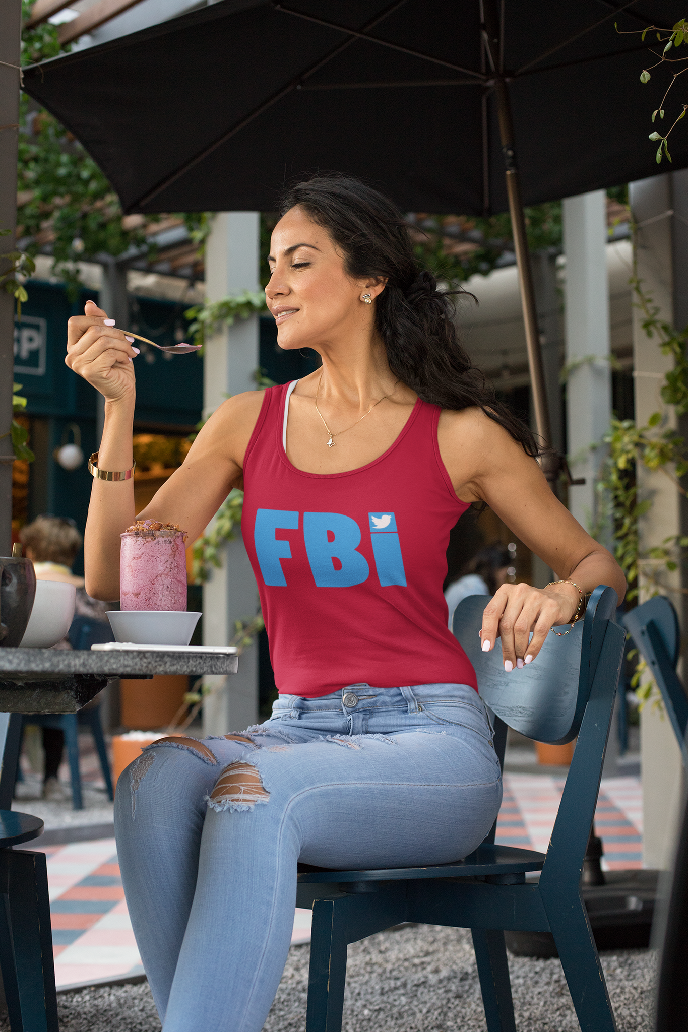 FBI Twitter Tank Top Women