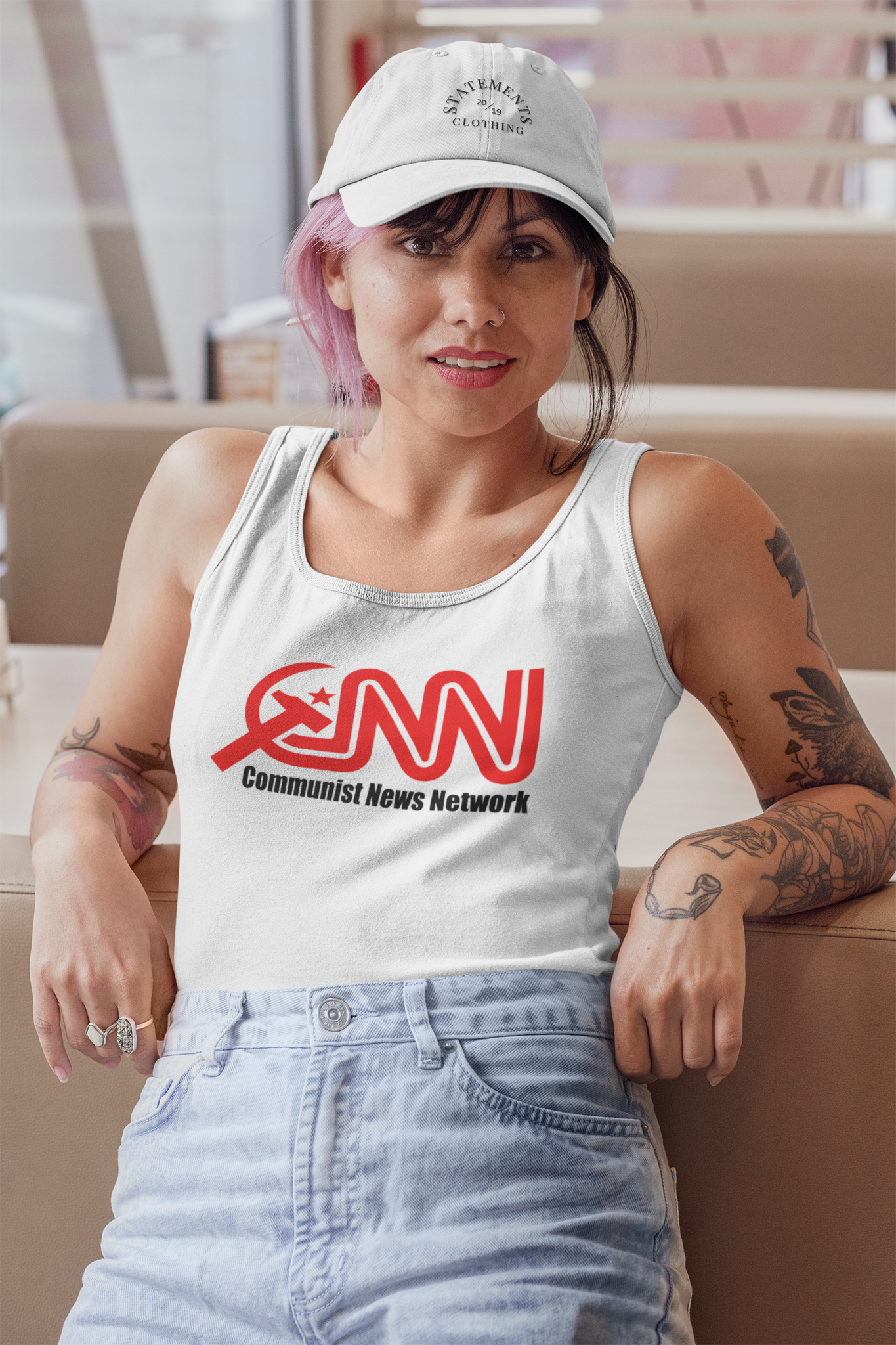 CNN Commie Tank Top Women
