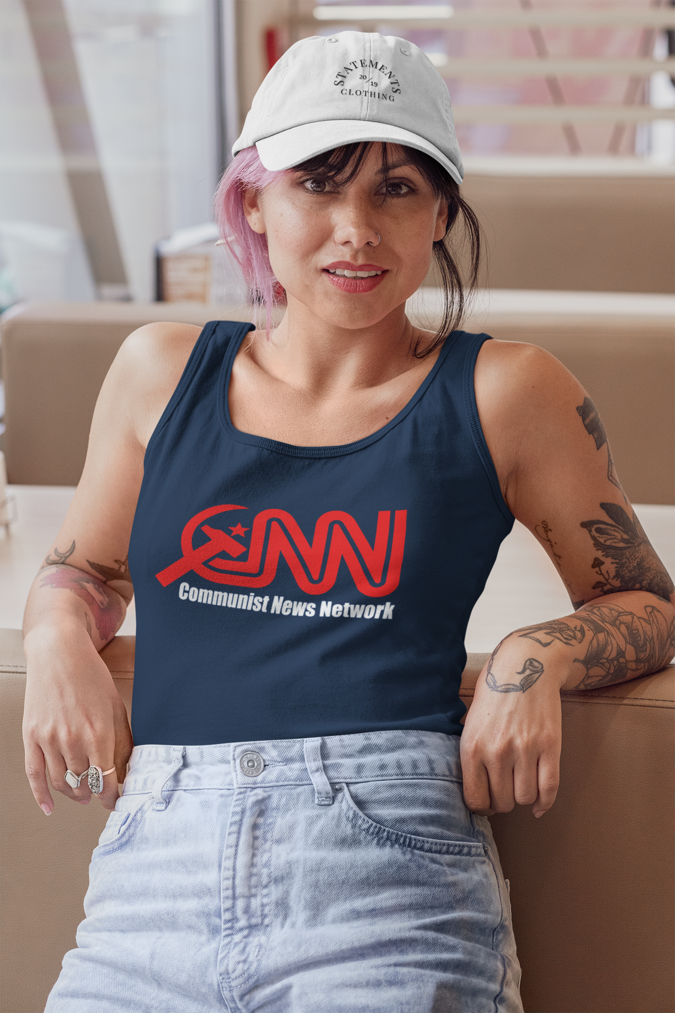 CNN Commie Tank Top Dam