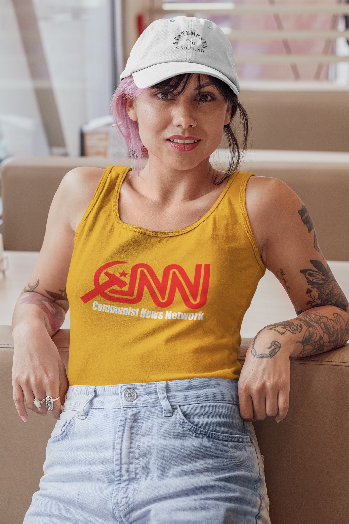 CNN Commie Tank Top Dam