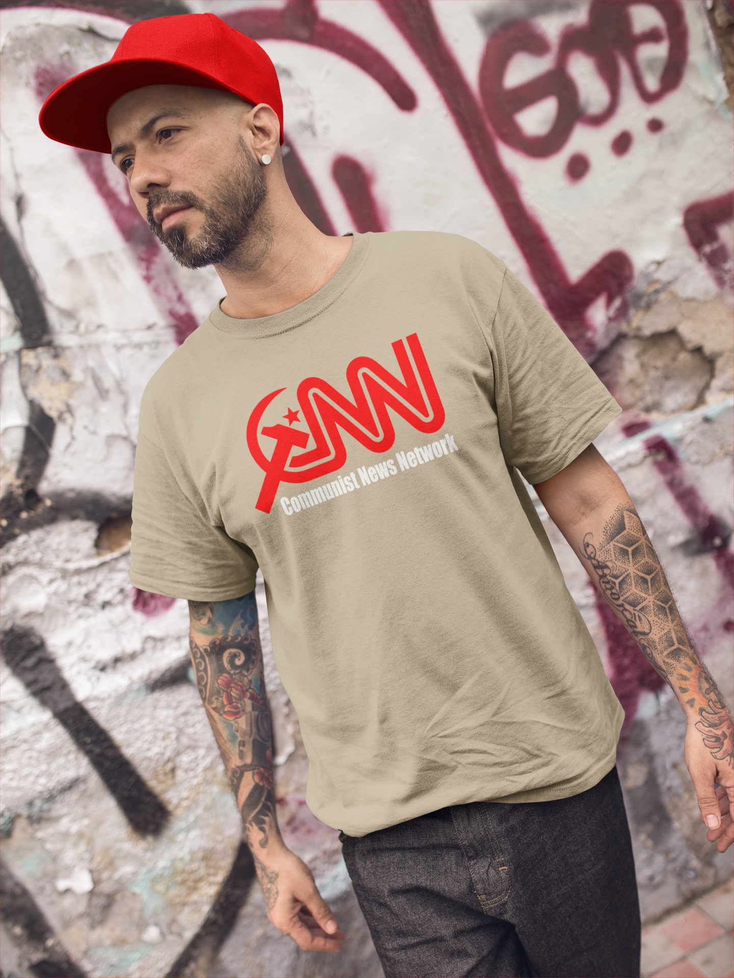 CNN Commie T-Shirt Men