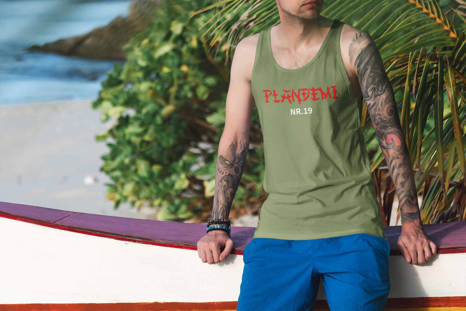 Plandemi No.19 Tank Top Herre