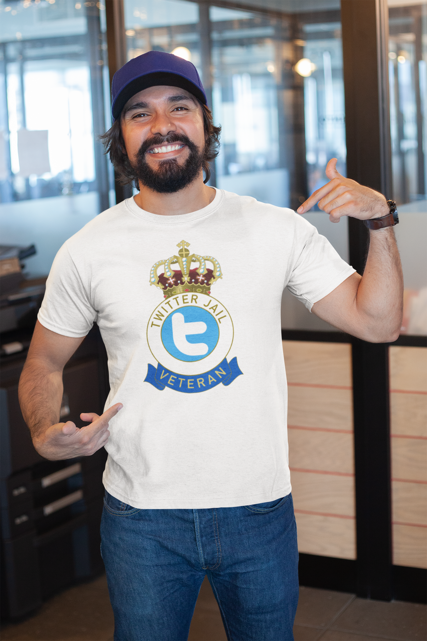 Twitter Jail Veteran T-Shirt Men