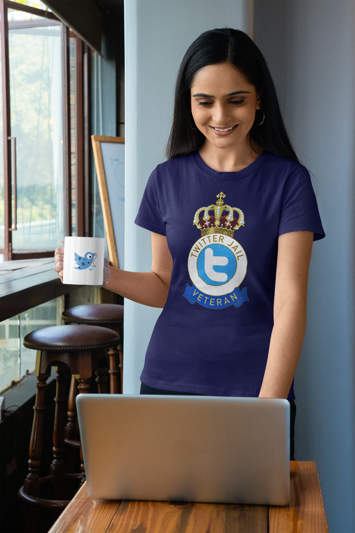 Twitter Jail Veteran T-Shirt Women