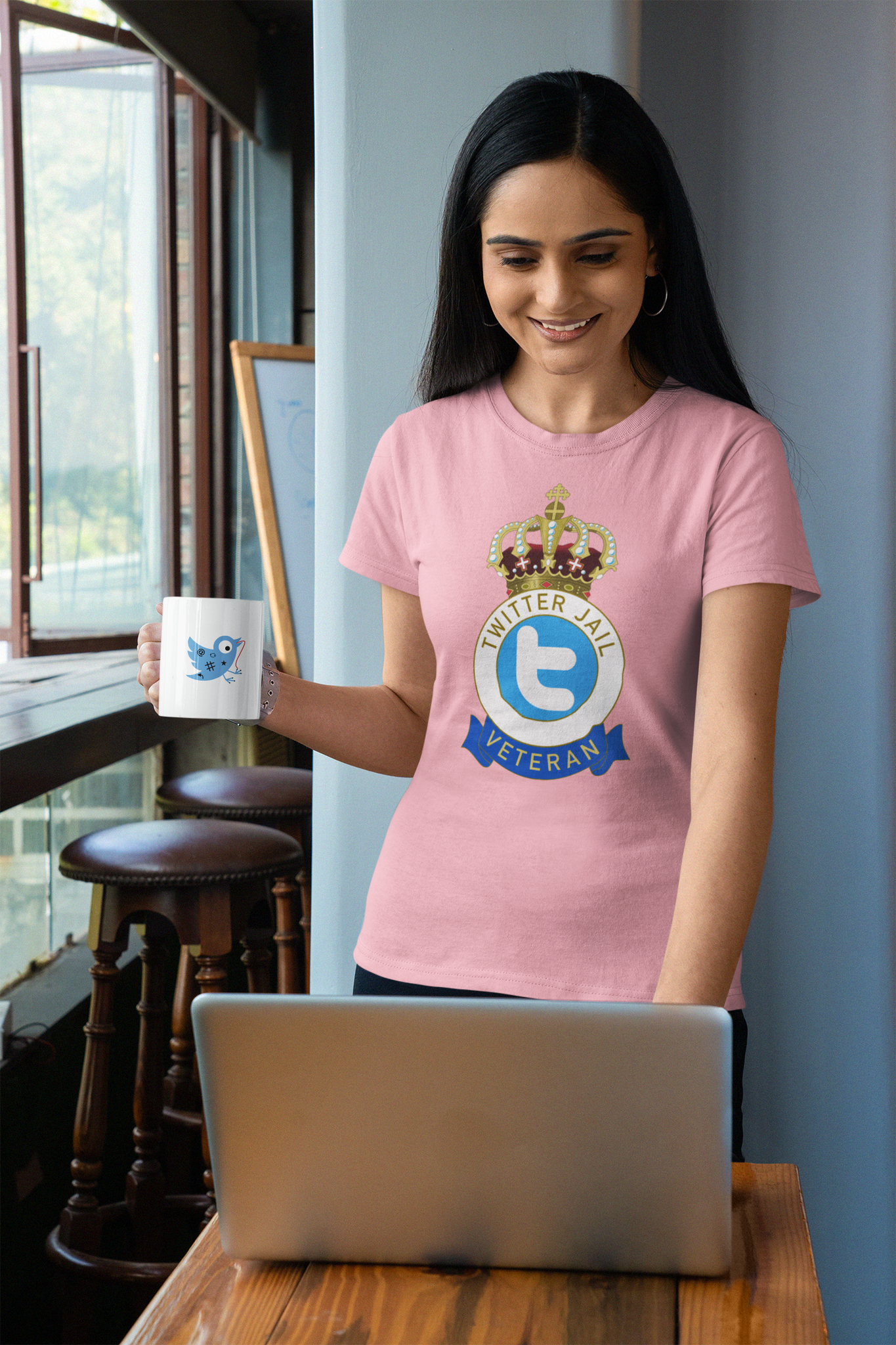 Twitter Jail Veteran T-Shirt Women